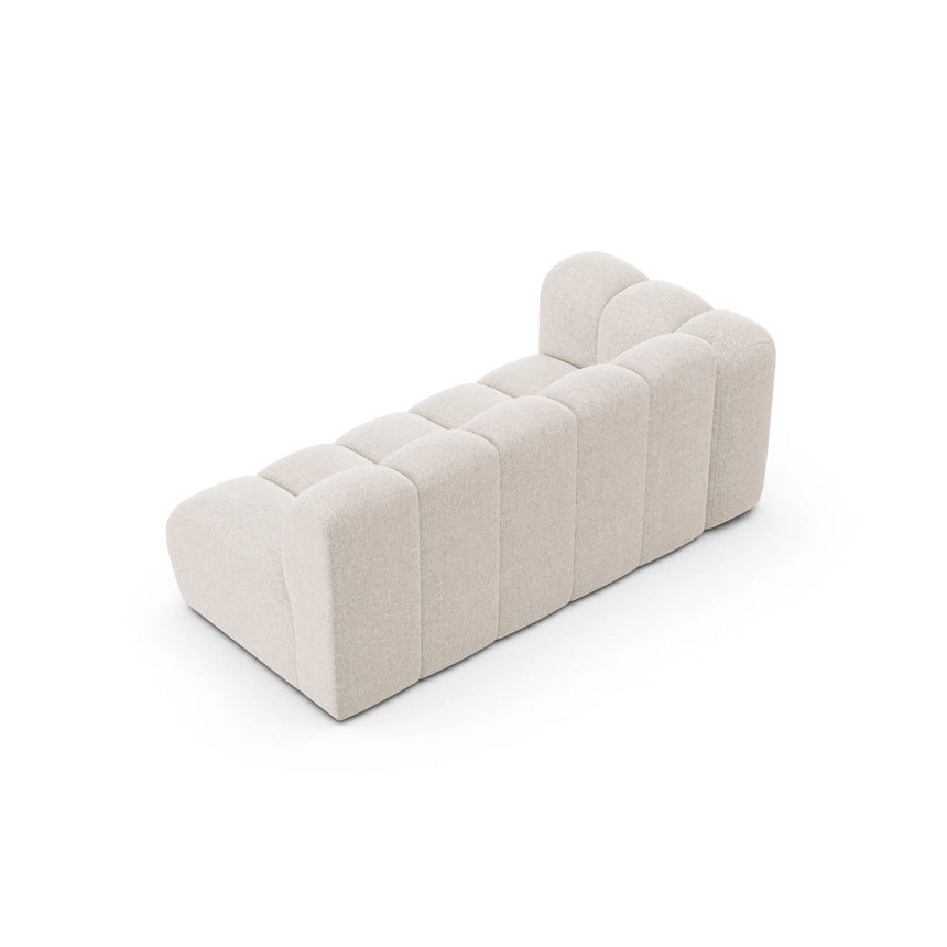 Lupine Modulares 3-Sitzer Sofa Sitzelement, Linke Seite, aus Chenille in Leichtes Beige (Eden 2 Pearl), 175x95 cm von Micadoni – Bild 4