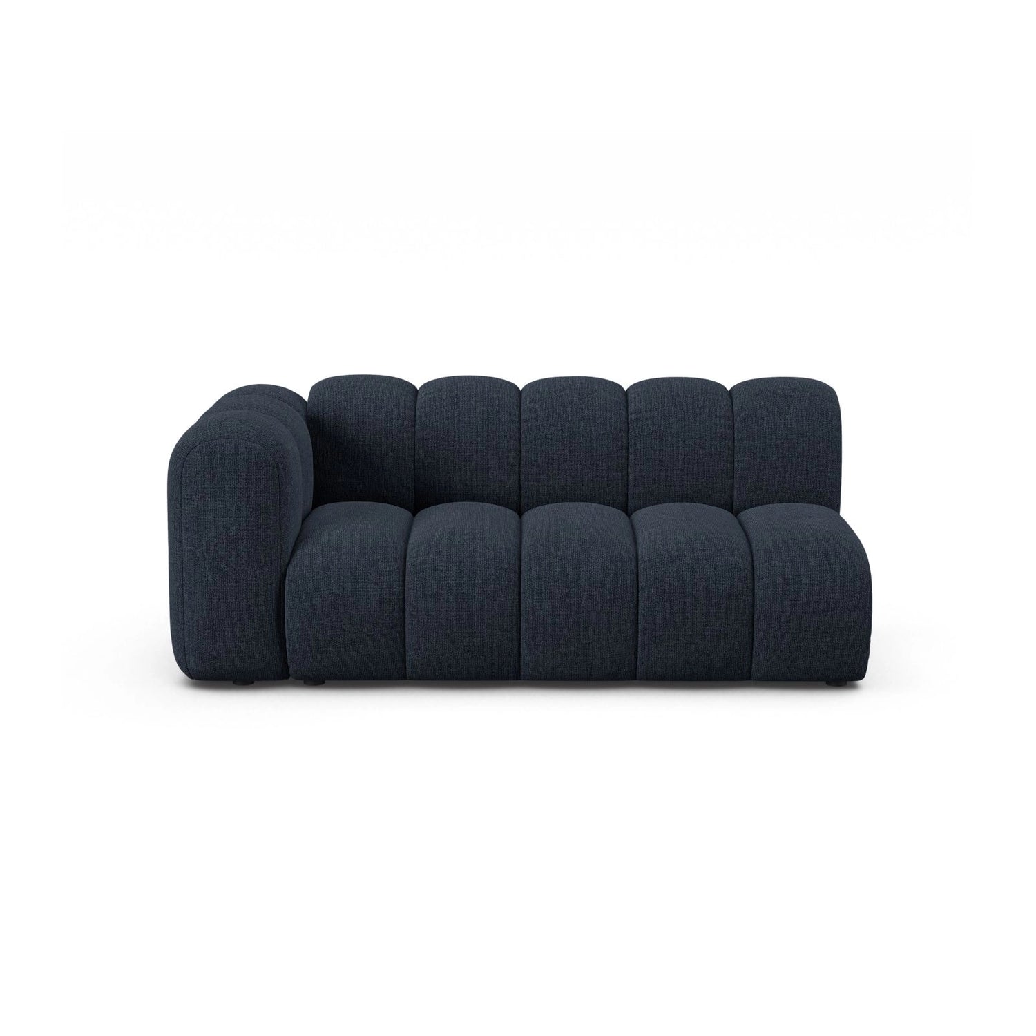 Lupine Modulares 3-Sitzer Sofa Sitzelement, Linke Seite, aus Chenille in Marineblau (Eden 16 Deep Blue), 175x95 cm von Micadoni – Bild 1