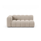 Lupine Modulares 3-Sitzer Sofa Sitzelement, Linke Seite, aus Samt in Beige (Salvador 1), 175x95 cm von Micadoni – Bild 1