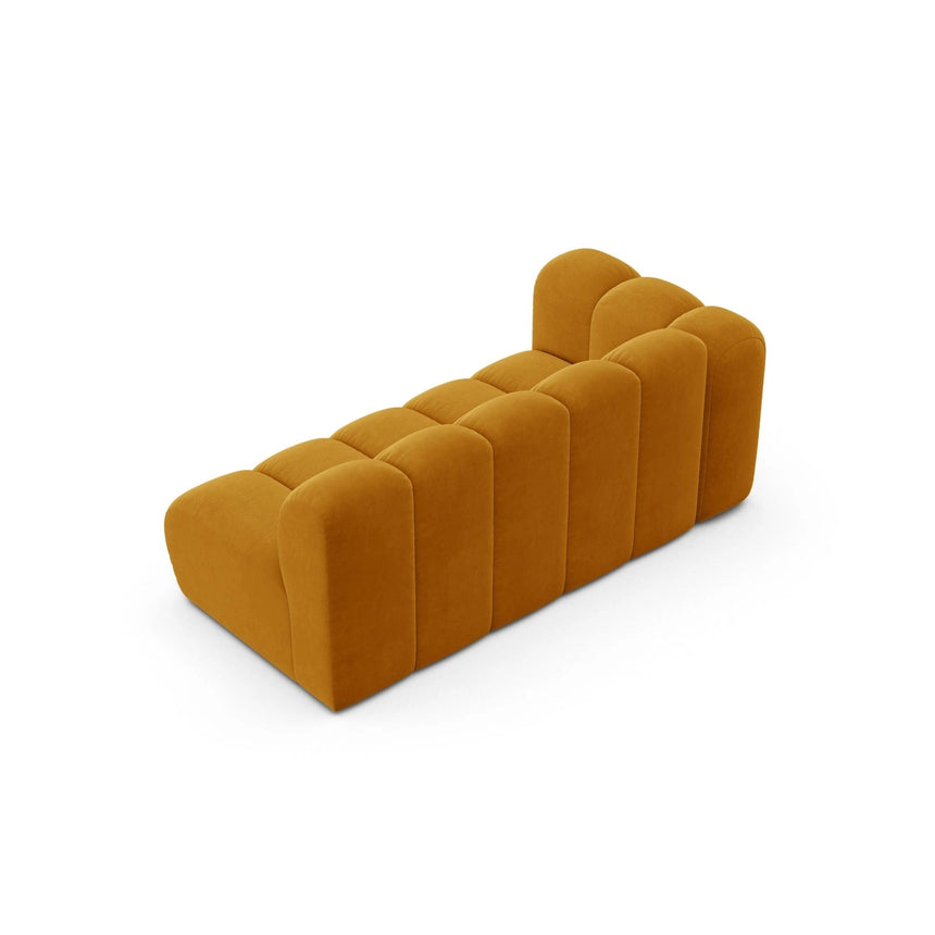 Lupine Modulares 3-Sitzer Sofa Sitzelement, Linke Seite, aus Samt in Gelb (Salvador 10), 175x95 cm von Micadoni – Bild 4