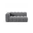 Lupine Modulares 3-Sitzer Sofa Sitzelement, Linke Seite, aus Samt in Grau (Salvador 17), 175x95 cm von Micadoni – Bild 1