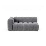 Lupine Modulares 3-Sitzer Sofa Sitzelement, Linke Seite, aus Samt in Grau (Salvador 17), 175x95 cm von Micadoni – Bild 1