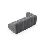 Lupine Modulares 3-Sitzer Sofa Sitzelement, Linke Seite, aus Samt in Grau (Salvador 17), 175x95 cm von Micadoni – Bild 4