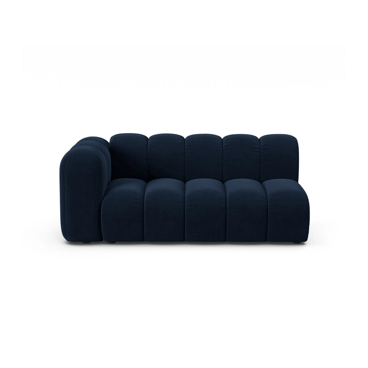 Lupine Modulares 3-Sitzer Sofa Sitzelement, Linke Seite, aus Samt in Königsblau (Salvador 5), 175x95 cm von Micadoni – Bild 1