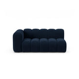 Lupine Modulares 3-Sitzer Sofa Sitzelement, Linke Seite, aus Samt in Königsblau (Salvador 5), 175x95 cm von Micadoni – Bild 1