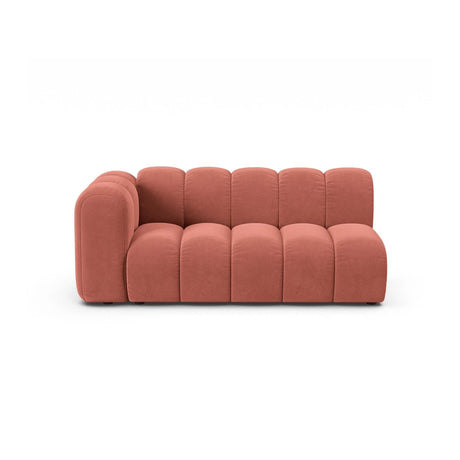 Lupine Modulares 3-Sitzer Sofa Sitzelement, Linke Seite, aus Samt in Koralle (Salvador 12), 175x95 cm von Micadoni – Bild 1