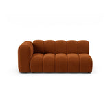 Lupine Modulares 3-Sitzer Sofa Sitzelement, Linke Seite, aus Samt in Terrakotta (Salvador 14), 175x95 cm von Micadoni – Bild 1