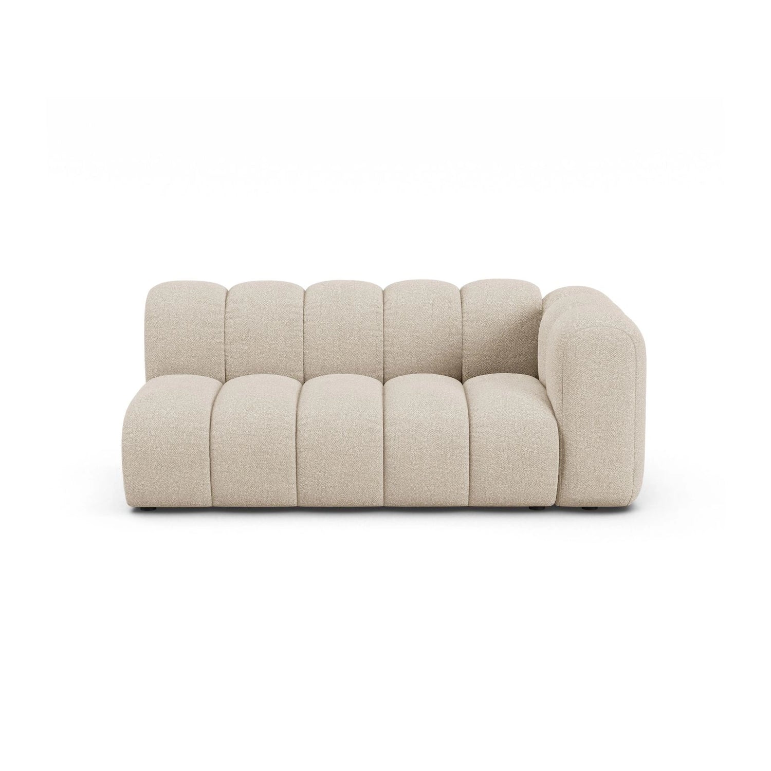 Lupine Modulares 3-Sitzer Sofa Sitzelement, Rechte Seite, aus Boucle in Beige (Baloo 2074), 175x95 cm von Micadoni – Bild 1