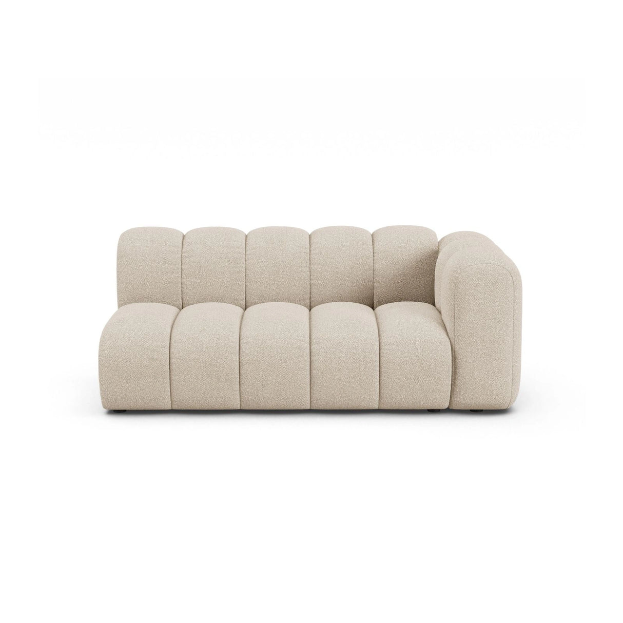 Lupine Modulares 3-Sitzer Sofa Sitzelement, Rechte Seite, aus Boucle in Beige (Baloo 2074), 175x95 cm von Micadoni – Bild 1