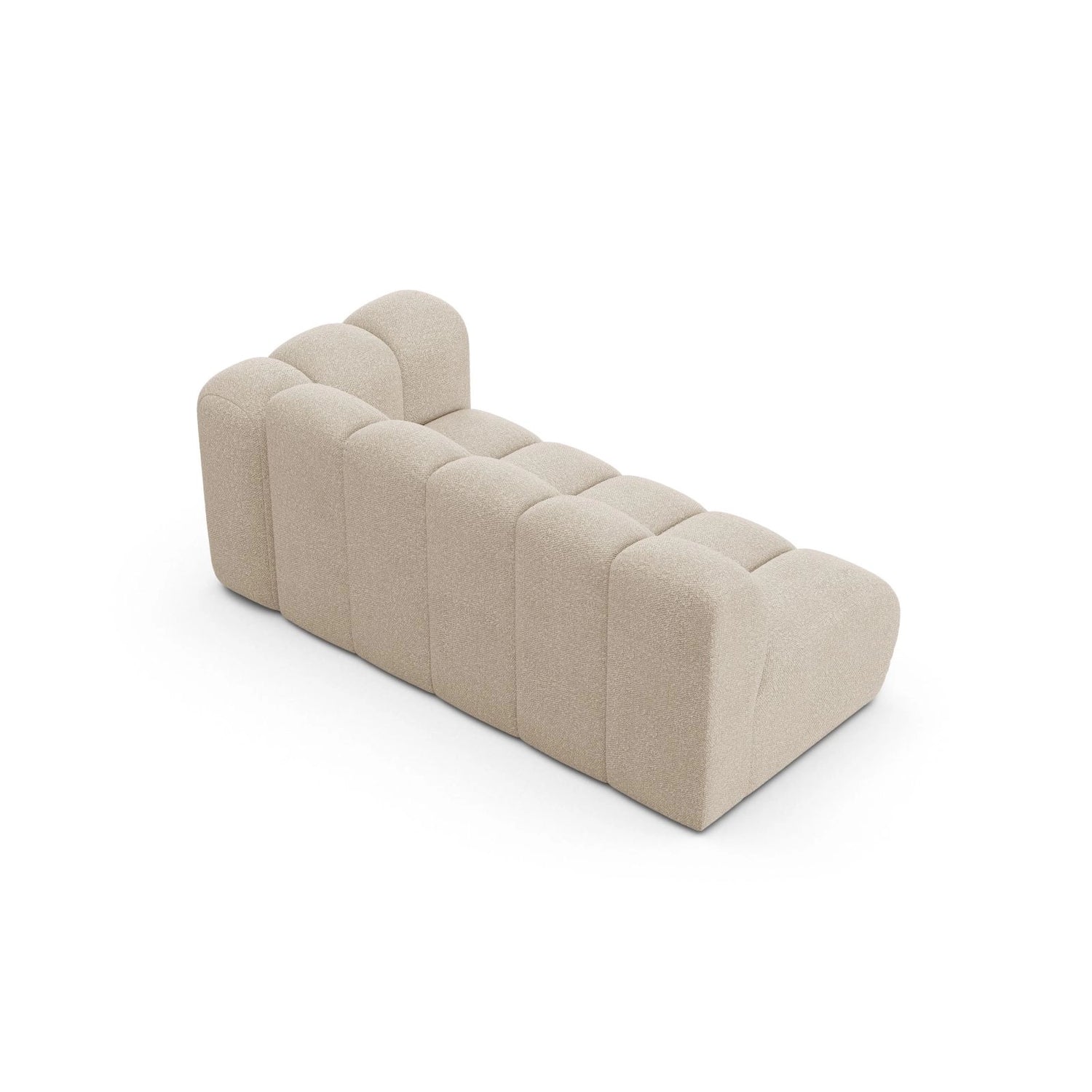 Lupine Modulares 3-Sitzer Sofa Sitzelement, Rechte Seite, aus Boucle in Beige (Baloo 2074), 175x95 cm von Micadoni – Bild 4