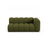 Lupine Modulares 3-Sitzer Sofa Sitzelement, Rechte Seite, aus Boucle in Dunkles olivgrün (Baloo 2090), 175x95 cm von Micadoni – Bild 1