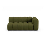 Lupine Modulares 3-Sitzer Sofa Sitzelement, Rechte Seite, aus Boucle in Dunkles olivgrün (Baloo 2090), 175x95 cm von Micadoni – Bild 1