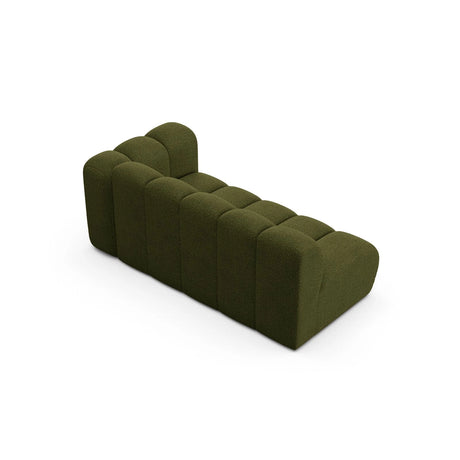 Lupine Modulares 3-Sitzer Sofa Sitzelement, Rechte Seite, aus Boucle in Dunkles olivgrün (Baloo 2090), 175x95 cm von Micadoni – Bild 4