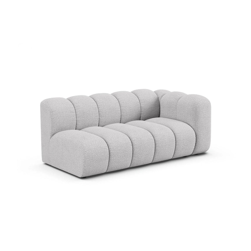 Lupine Modulares 3-Sitzer Sofa Sitzelement, Rechte Seite, aus Boucle in Hellgrau (Baloo 2085), 175x95 cm von Micadoni – Bild 3