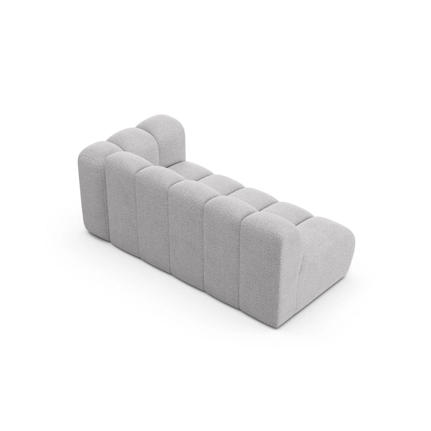 Lupine Modulares 3-Sitzer Sofa Sitzelement, Rechte Seite, aus Boucle in Hellgrau (Baloo 2085), 175x95 cm von Micadoni – Bild 4