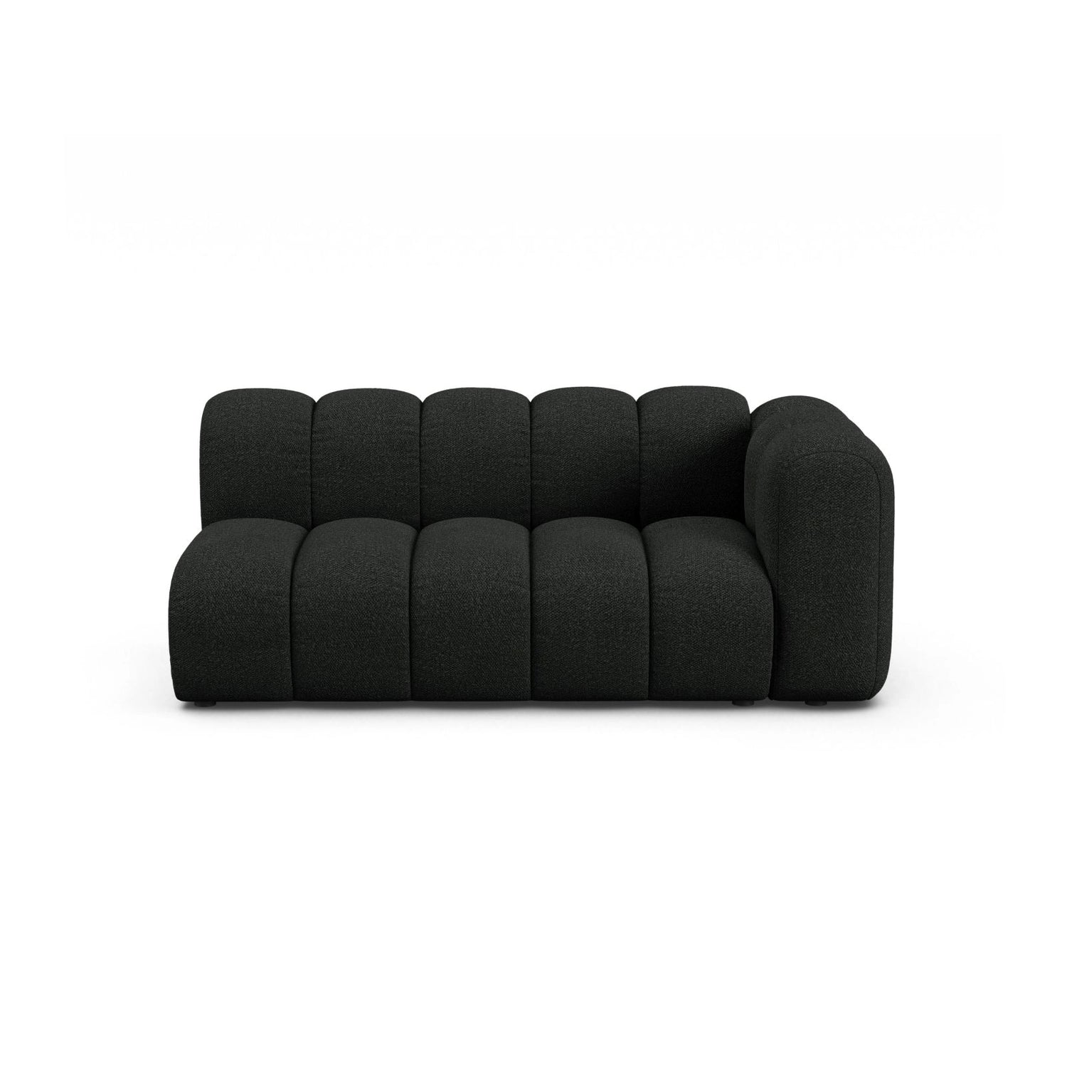 Lupine Modulares 3-Sitzer Sofa Sitzelement, Rechte Seite, aus Boucle in Schwarz (Baloo 2082), 175x95 cm von Micadoni – Bild 1