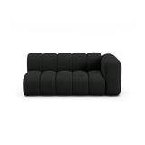 Lupine Modulares 3-Sitzer Sofa Sitzelement, Rechte Seite, aus Boucle in Schwarz (Baloo 2082), 175x95 cm von Micadoni – Bild 1