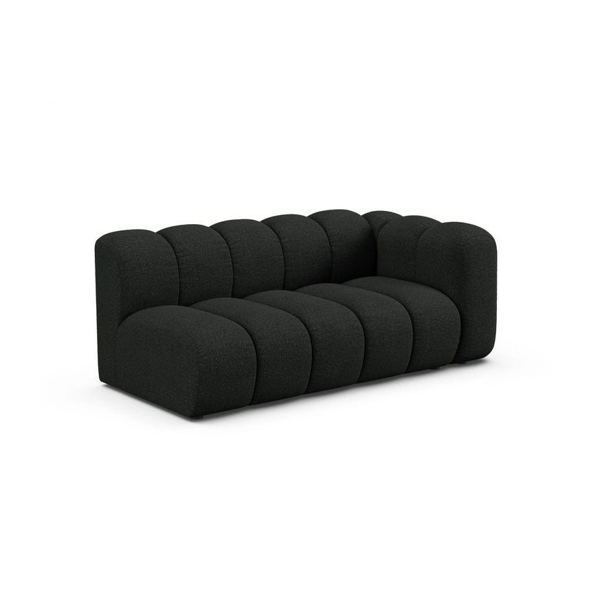 Lupine Modulares 3-Sitzer Sofa Sitzelement, Rechte Seite, aus Boucle in Schwarz (Baloo 2082), 175x95 cm von Micadoni – Bild 3
