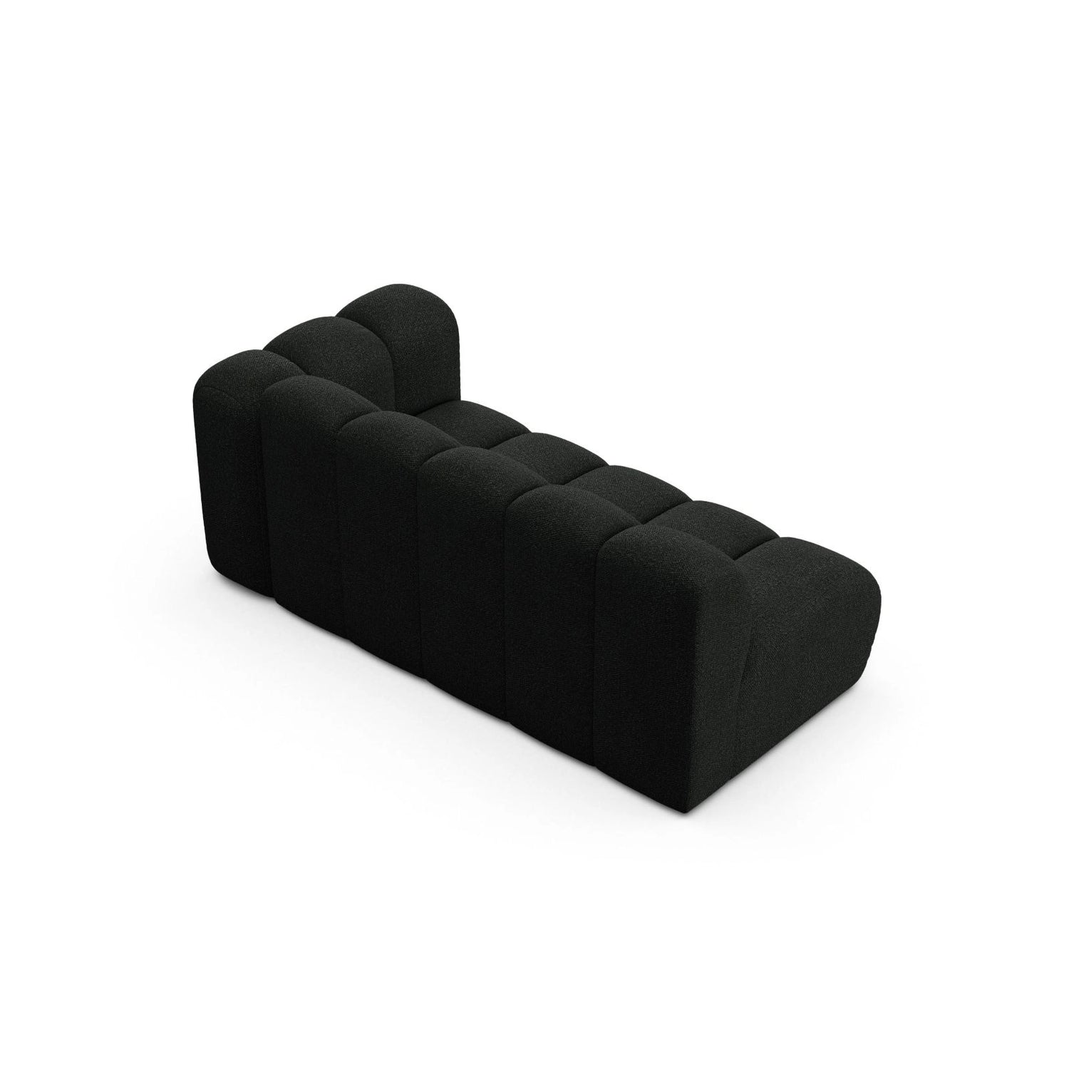 Lupine Modulares 3-Sitzer Sofa Sitzelement, Rechte Seite, aus Boucle in Schwarz (Baloo 2082), 175x95 cm von Micadoni – Bild 4
