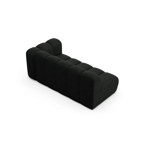Lupine Modulares 3-Sitzer Sofa Sitzelement, Rechte Seite, aus Boucle in Schwarz (Baloo 2082), 175x95 cm von Micadoni – Bild 4