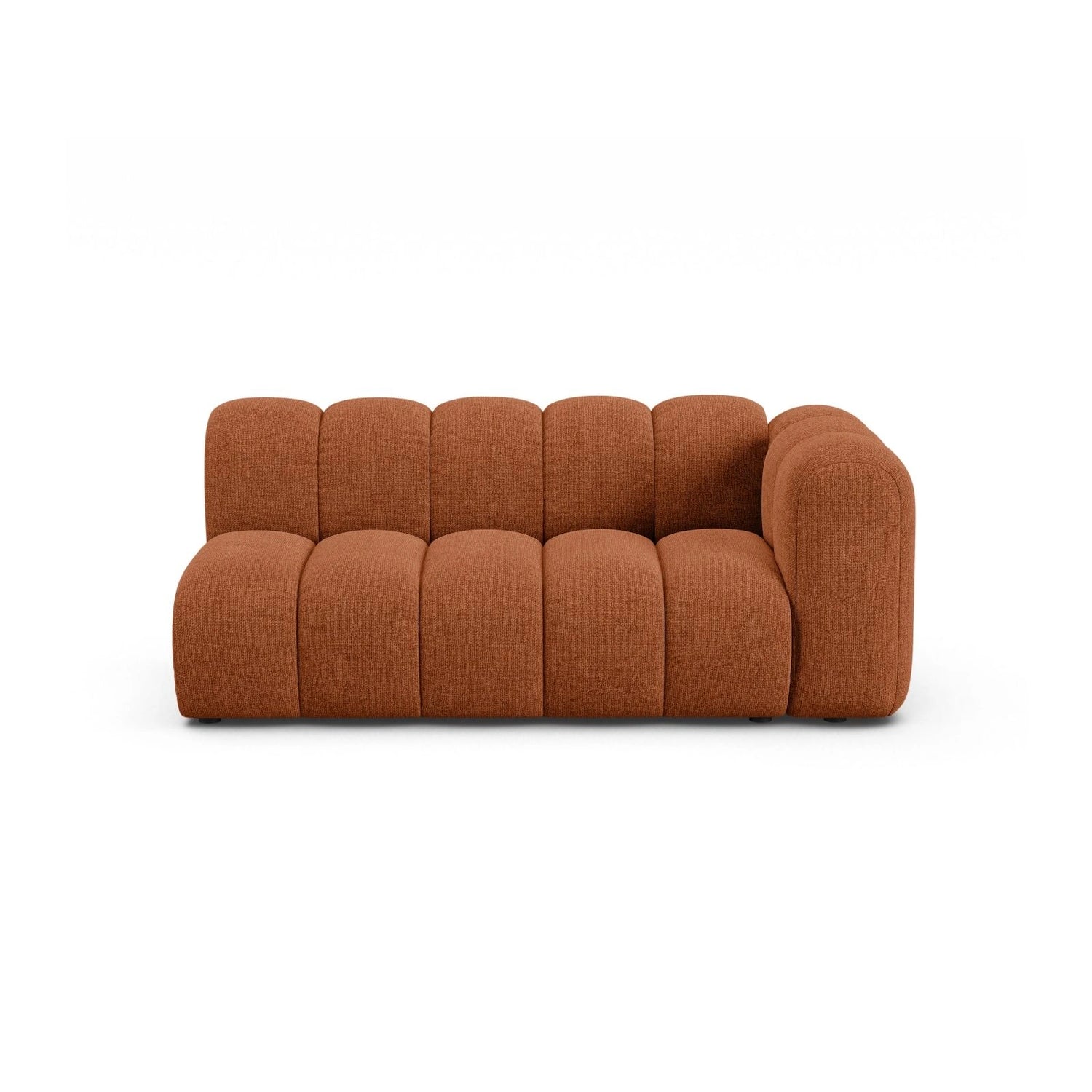 Lupine Modulares 3-Sitzer Sofa Sitzelement, Rechte Seite, aus Chenille in Brick (Eden 10 Terra), 175x95 cm von Micadoni – Bild 1