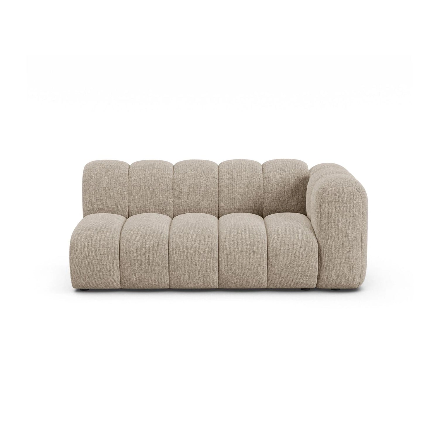Lupine Modulares 3-Sitzer Sofa Sitzelement, Rechte Seite, aus Chenille in Dunkelbeige (Eden 4 Beige), 175x95 cm von Micadoni – Bild 1