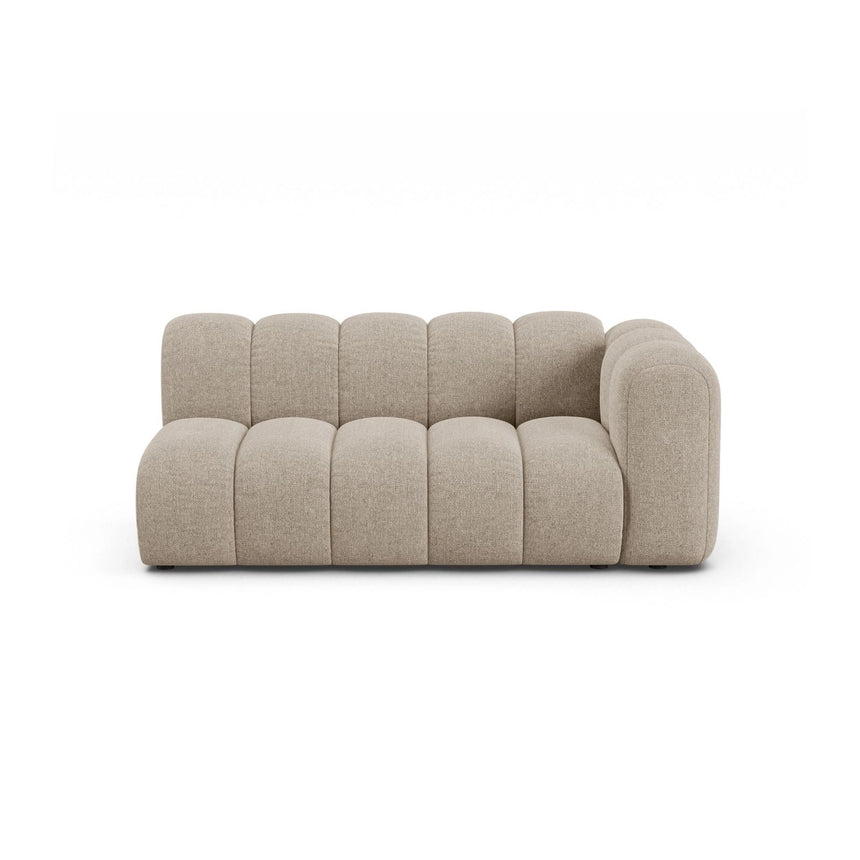 Lupine Modulares 3-Sitzer Sofa Sitzelement, Rechte Seite, aus Chenille in Dunkelbeige (Eden 4 Beige), 175x95 cm von Micadoni – Bild 1