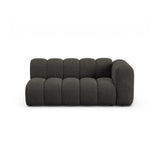 Lupine Modulares 3-Sitzer Sofa Sitzelement, Rechte Seite, aus Chenille in Dunkelgrau (Eden 20 Graphite), 175x95 cm von Micadoni – Bild 1