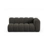 Lupine Modulares 3-Sitzer Sofa Sitzelement, Rechte Seite, aus Chenille in Dunkelgrau (Eden 20 Graphite), 175x95 cm von Micadoni – Bild 1
