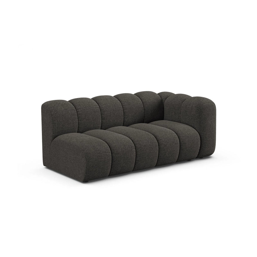 Lupine Modulares 3-Sitzer Sofa Sitzelement, Rechte Seite, aus Chenille in Dunkelgrau (Eden 20 Graphite), 175x95 cm von Micadoni – Bild 3