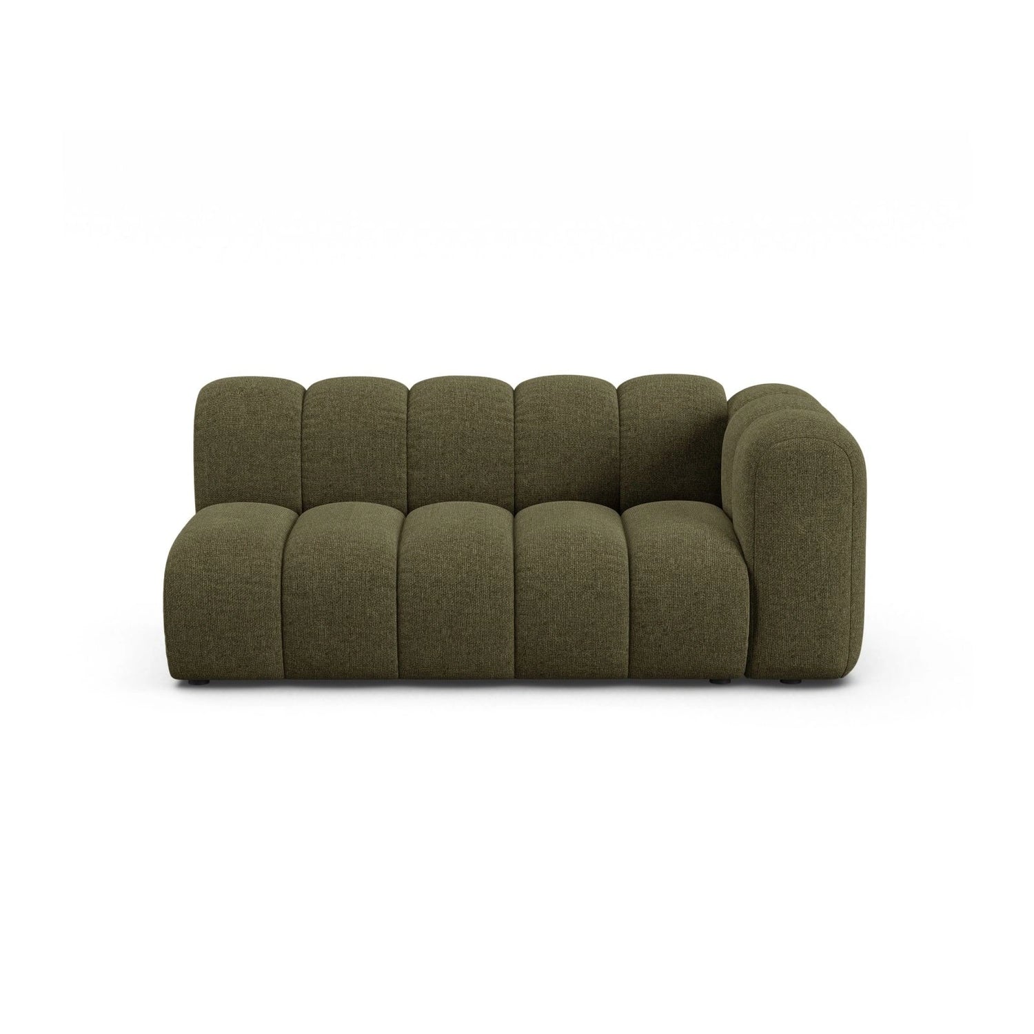 Lupine Modulares 3-Sitzer Sofa Sitzelement, Rechte Seite, aus Chenille in Grün (Eden 12 Olive), 175x95 cm von Micadoni – Bild 1