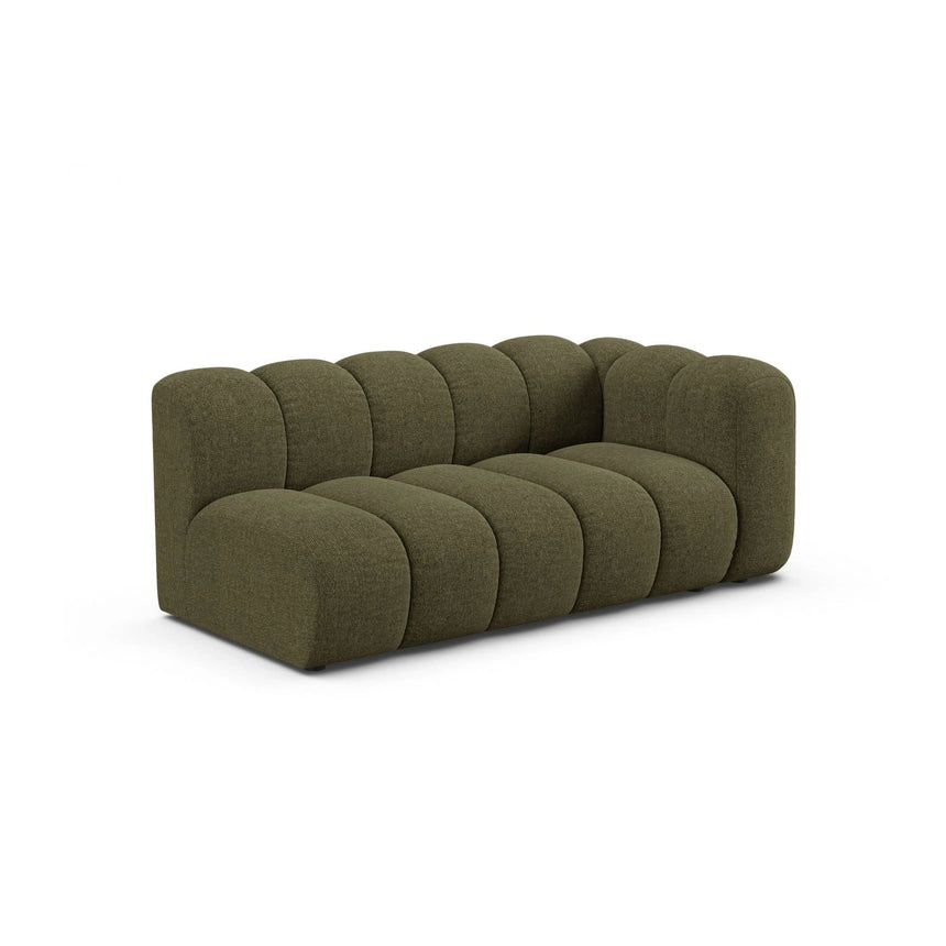 Lupine Modulares 3-Sitzer Sofa Sitzelement, Rechte Seite, aus Chenille in Grün (Eden 12 Olive), 175x95 cm von Micadoni – Bild 3