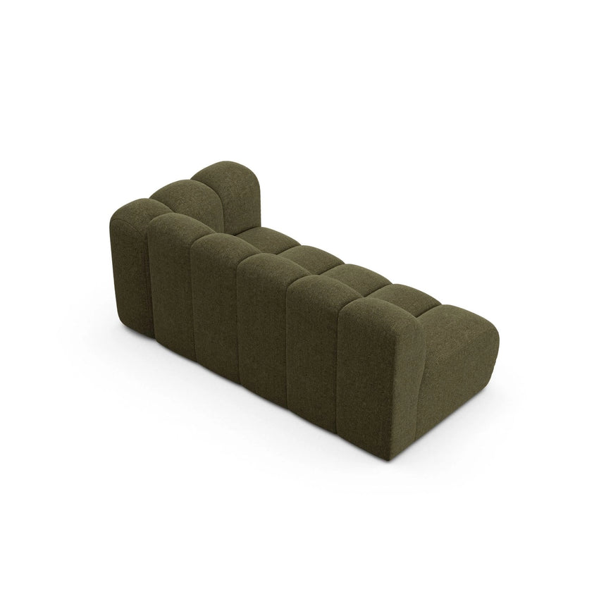 Lupine Modulares 3-Sitzer Sofa Sitzelement, Rechte Seite, aus Chenille in Grün (Eden 12 Olive), 175x95 cm von Micadoni – Bild 4