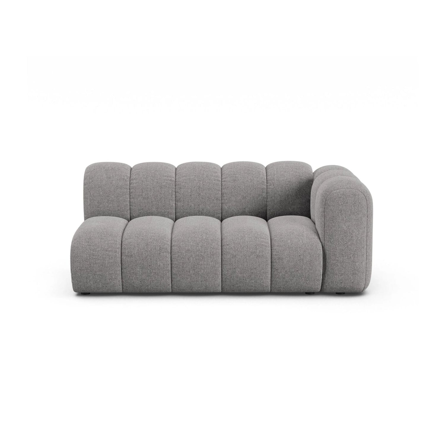 Lupine Modulares 3-Sitzer Sofa Sitzelement, Rechte Seite, aus Chenille in Hellgrau (Eden 18 Grey), 175x95 cm von Micadoni – Bild 1
