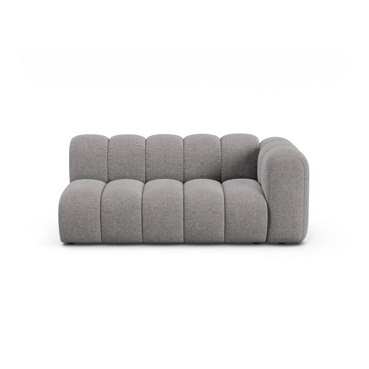Lupine Modulares 3-Sitzer Sofa Sitzelement, Rechte Seite, aus Chenille in Hellgrau (Eden 18 Grey), 175x95 cm von Micadoni – Bild 1