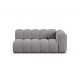 Lupine Modulares 3-Sitzer Sofa Sitzelement, Rechte Seite, aus Chenille in Hellgrau (Eden 18 Grey), 175x95 cm von Micadoni – Bild 1