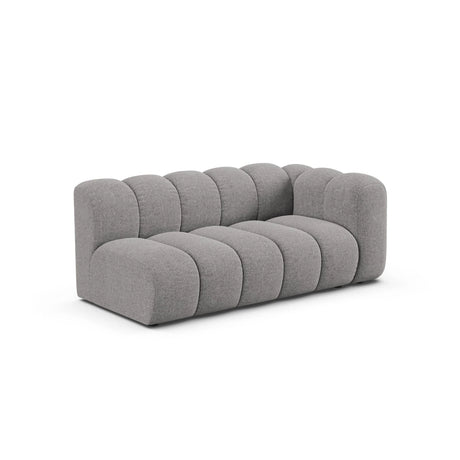 Lupine Modulares 3-Sitzer Sofa Sitzelement, Rechte Seite, aus Chenille in Hellgrau (Eden 18 Grey), 175x95 cm von Micadoni – Bild 3