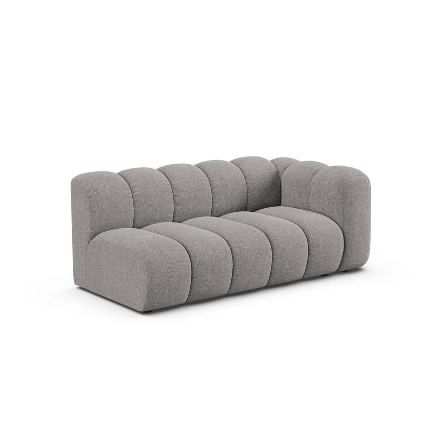 Lupine Modulares 3-Sitzer Sofa Sitzelement, Rechte Seite, aus Chenille in Hellgrau (Eden 18 Grey), 175x95 cm von Micadoni – Bild 3