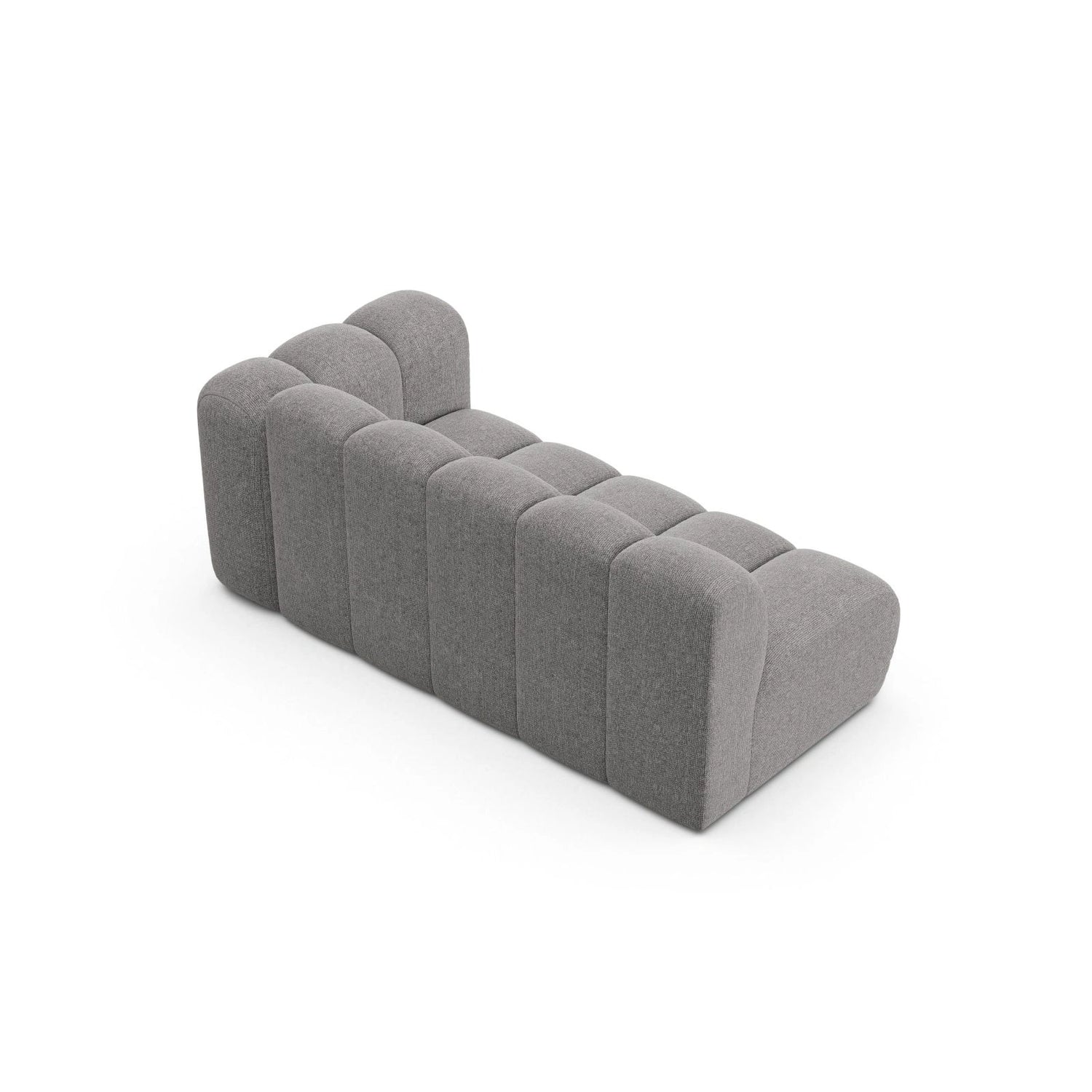 Lupine Modulares 3-Sitzer Sofa Sitzelement, Rechte Seite, aus Chenille in Hellgrau (Eden 18 Grey), 175x95 cm von Micadoni – Bild 4