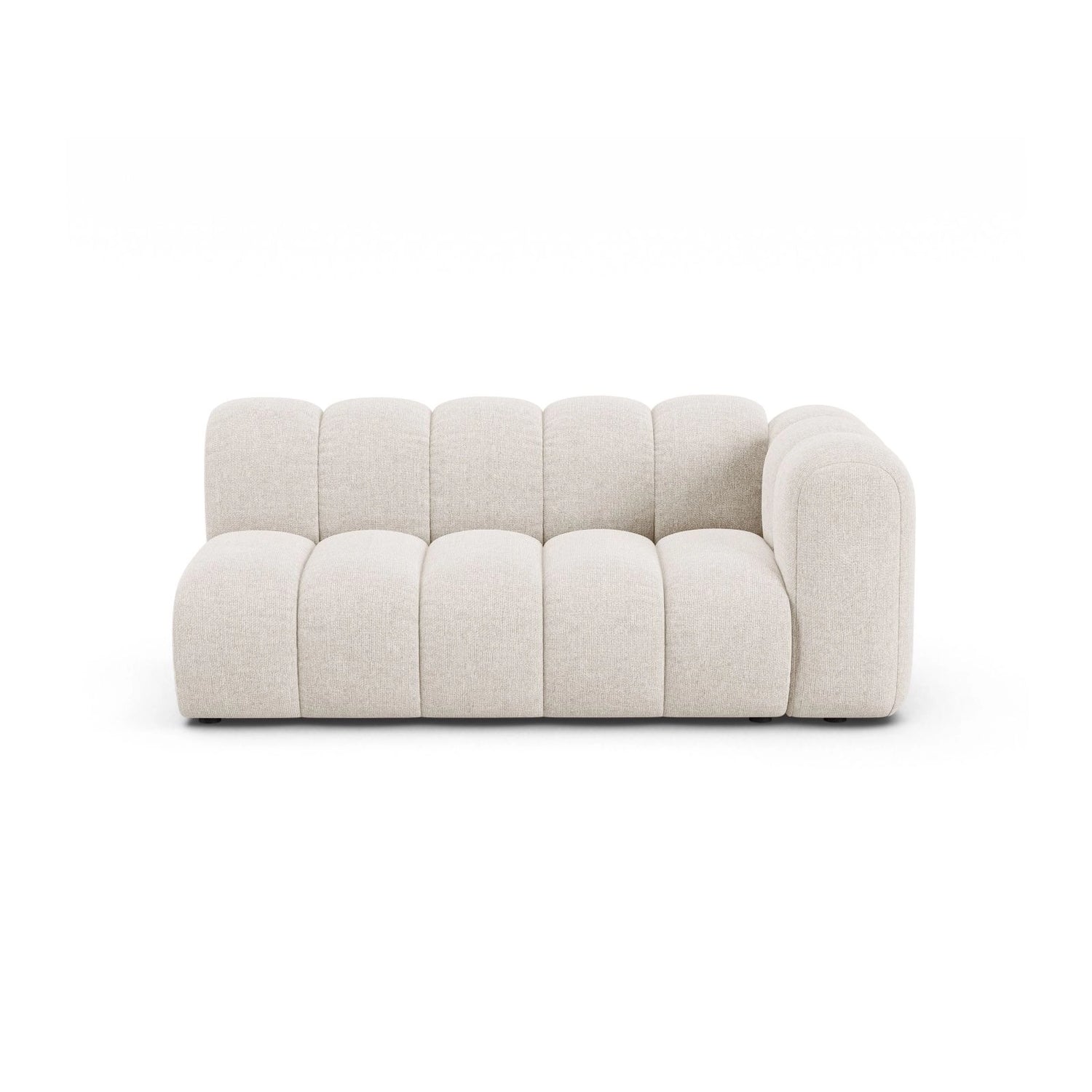Lupine Modulares 3-Sitzer Sofa Sitzelement, Rechte Seite, aus Chenille in Leichtes Beige (Eden 2 Pearl), 175x95 cm von Micadoni – Bild 1
