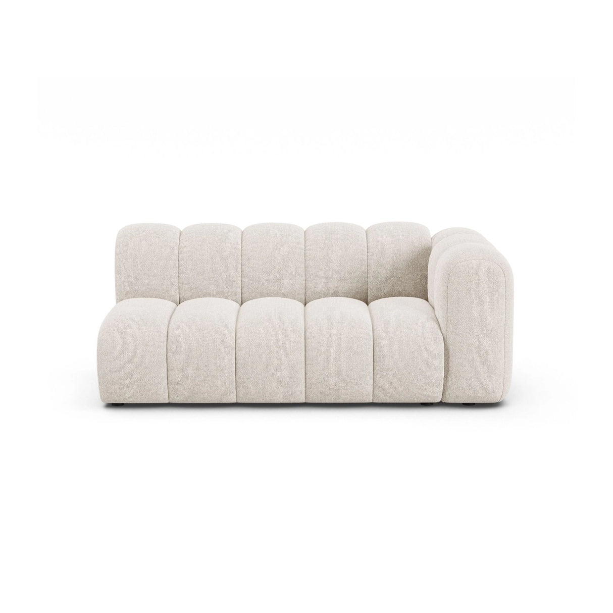 Lupine Modulares 3-Sitzer Sofa Sitzelement, Rechte Seite, aus Chenille in Leichtes Beige (Eden 2 Pearl), 175x95 cm von Micadoni – Bild 1