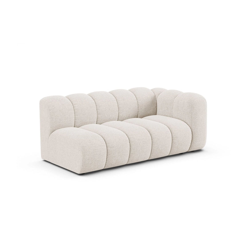 Lupine Modulares 3-Sitzer Sofa Sitzelement, Rechte Seite, aus Chenille in Leichtes Beige (Eden 2 Pearl), 175x95 cm von Micadoni – Bild 3