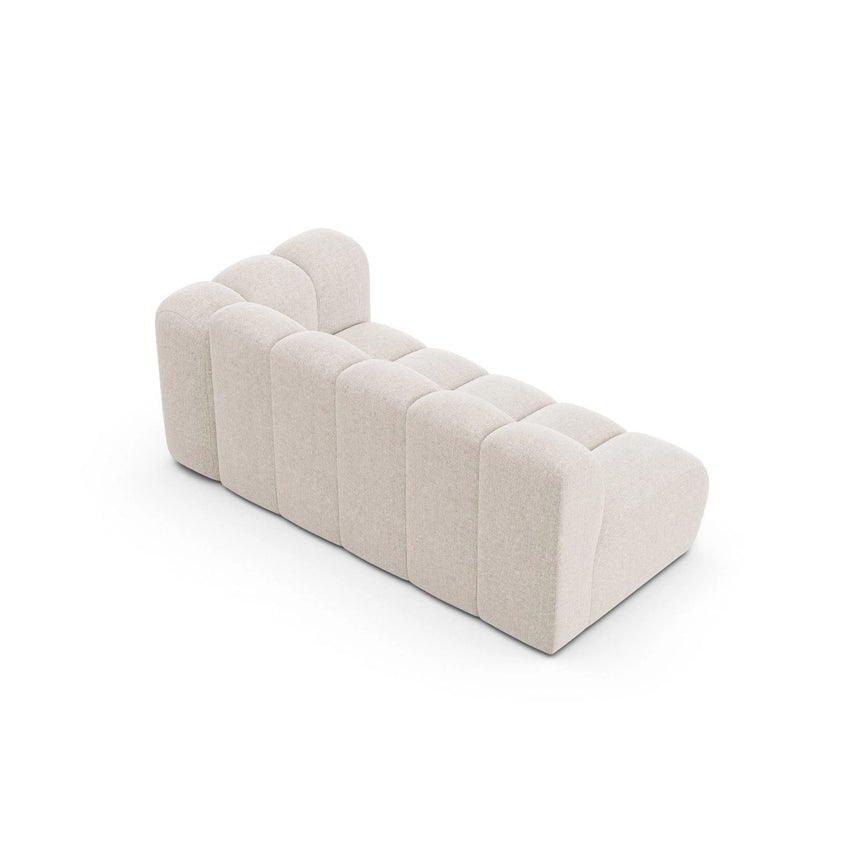 Lupine Modulares 3-Sitzer Sofa Sitzelement, Rechte Seite, aus Chenille in Leichtes Beige (Eden 2 Pearl), 175x95 cm von Micadoni – Bild 4