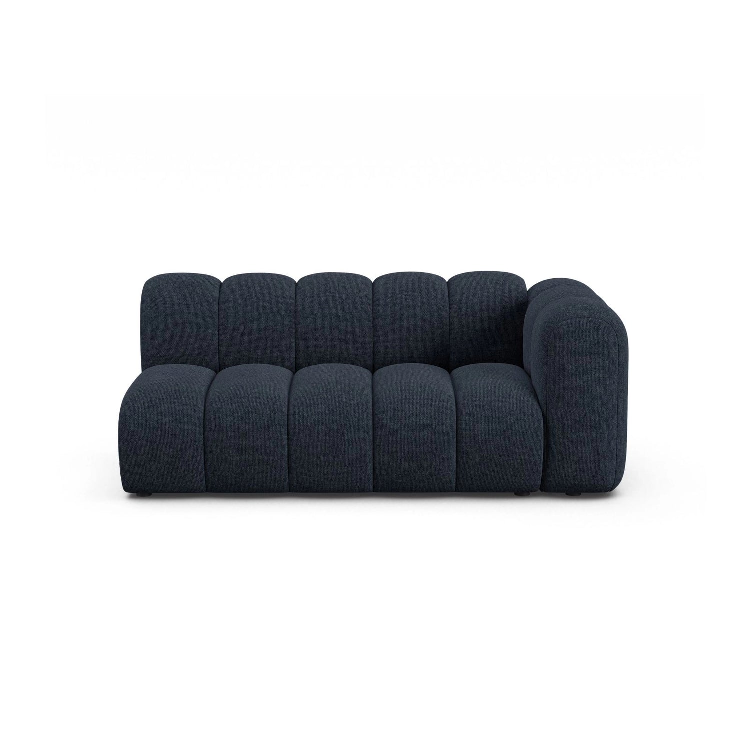 Lupine Modulares 3-Sitzer Sofa Sitzelement, Rechte Seite, aus Chenille in Marineblau (Eden 16 Deep Blue), 175x95 cm von Micadoni – Bild 1