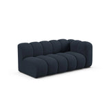 Lupine Modulares 3-Sitzer Sofa Sitzelement, Rechte Seite, aus Chenille in Marineblau (Eden 16 Deep Blue), 175x95 cm von Micadoni – Bild 3