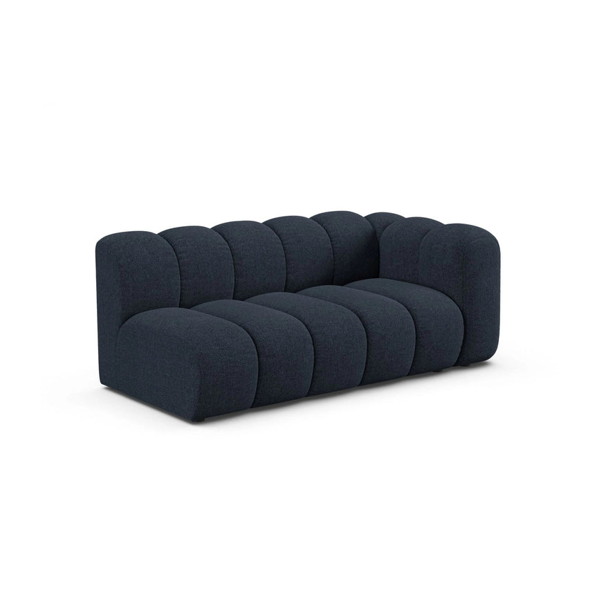 Lupine Modulares 3-Sitzer Sofa Sitzelement, Rechte Seite, aus Chenille in Marineblau (Eden 16 Deep Blue), 175x95 cm von Micadoni – Bild 3