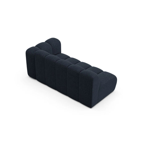 Lupine Modulares 3-Sitzer Sofa Sitzelement, Rechte Seite, aus Chenille in Marineblau (Eden 16 Deep Blue), 175x95 cm von Micadoni – Bild 4