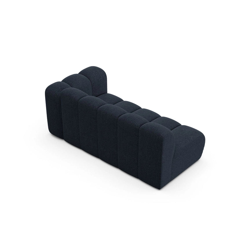 Lupine Modulares 3-Sitzer Sofa Sitzelement, Rechte Seite, aus Chenille in Marineblau (Eden 16 Deep Blue), 175x95 cm von Micadoni – Bild 4