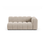 Lupine Modulares 3-Sitzer Sofa Sitzelement, Rechte Seite, aus Samt in Beige (Salvador 1), 175x95 cm von Micadoni – Bild 1