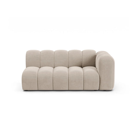 Lupine Modulares 3-Sitzer Sofa Sitzelement, Rechte Seite, aus Samt in Beige (Salvador 1), 175x95 cm von Micadoni – Bild 1